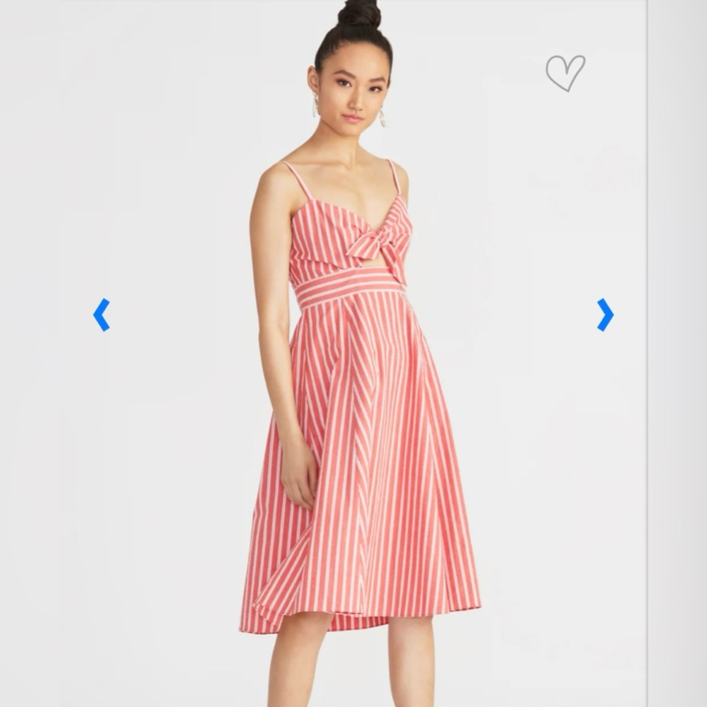 RACHEL RACHEL ROY WOMENS DRESS, ORANGE & WHITE, size medium